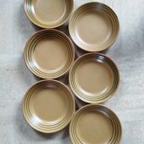 6 Sarreguemines “Chaumière” soup plates