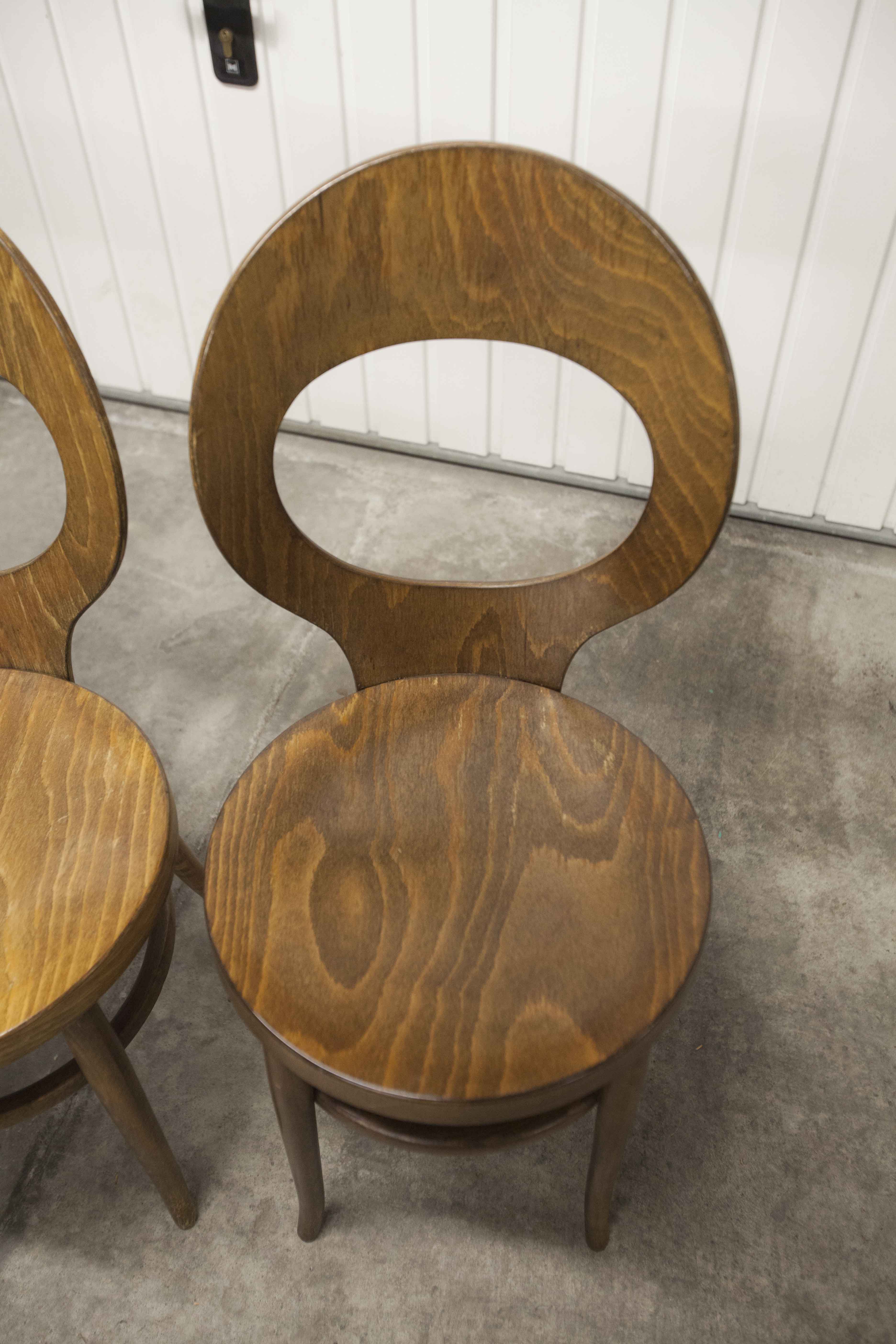 Set of 4 baumann chairs model Seagull 1970