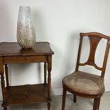 Louis Philippe style walnut side table, dressing table