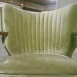 Chair vintage green 50-60 years