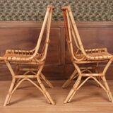 Pair of rattan chairs
