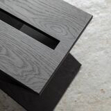 Black oak side table 'LC01' by Lena Coupez, Belgium, 2024