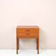 Scandinavian vintage nightstand with two drawers