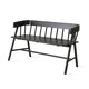 Bench with black back
