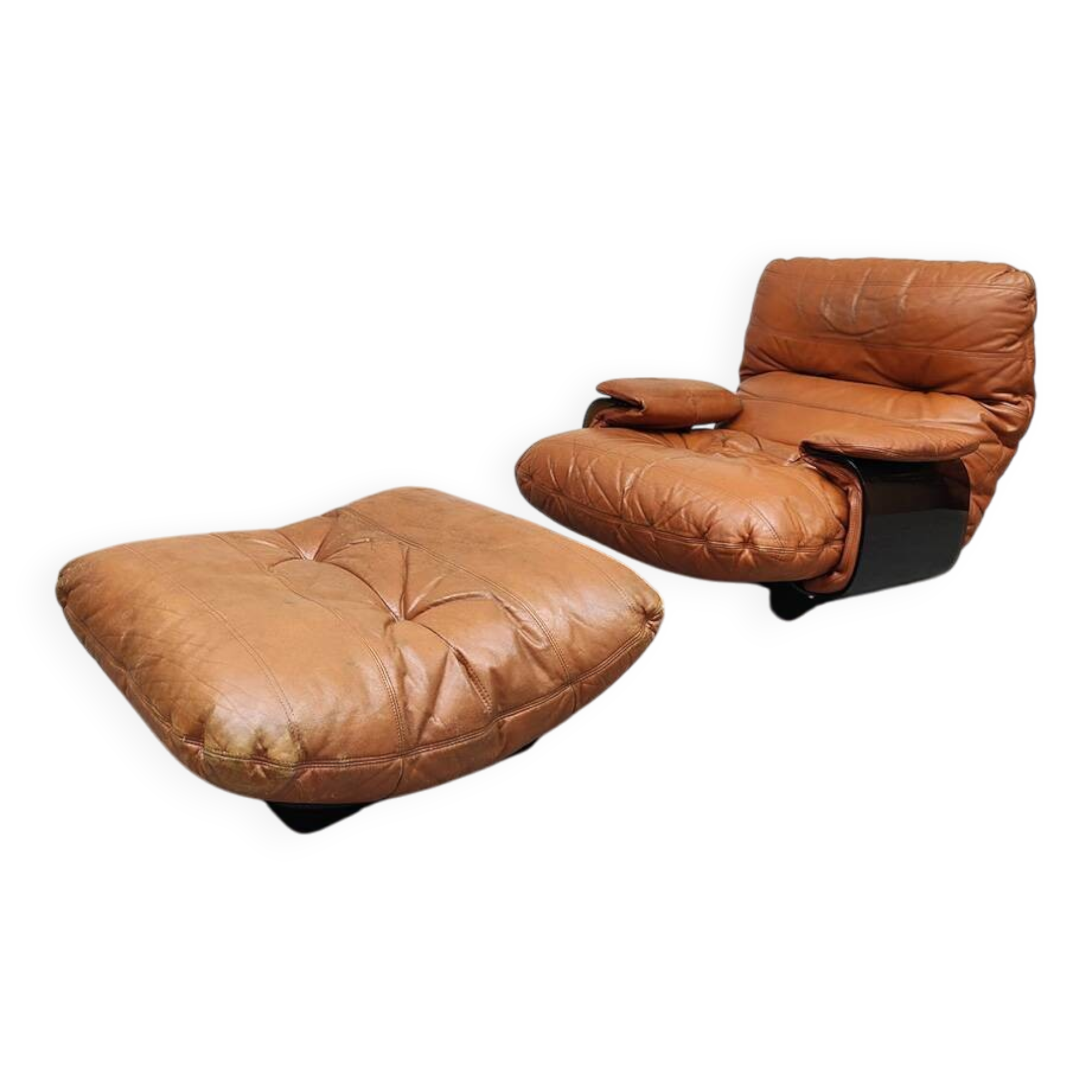 Vintage design Marsala lounge chair fauteuil ottoman M.Ducaroy Ligne Roset