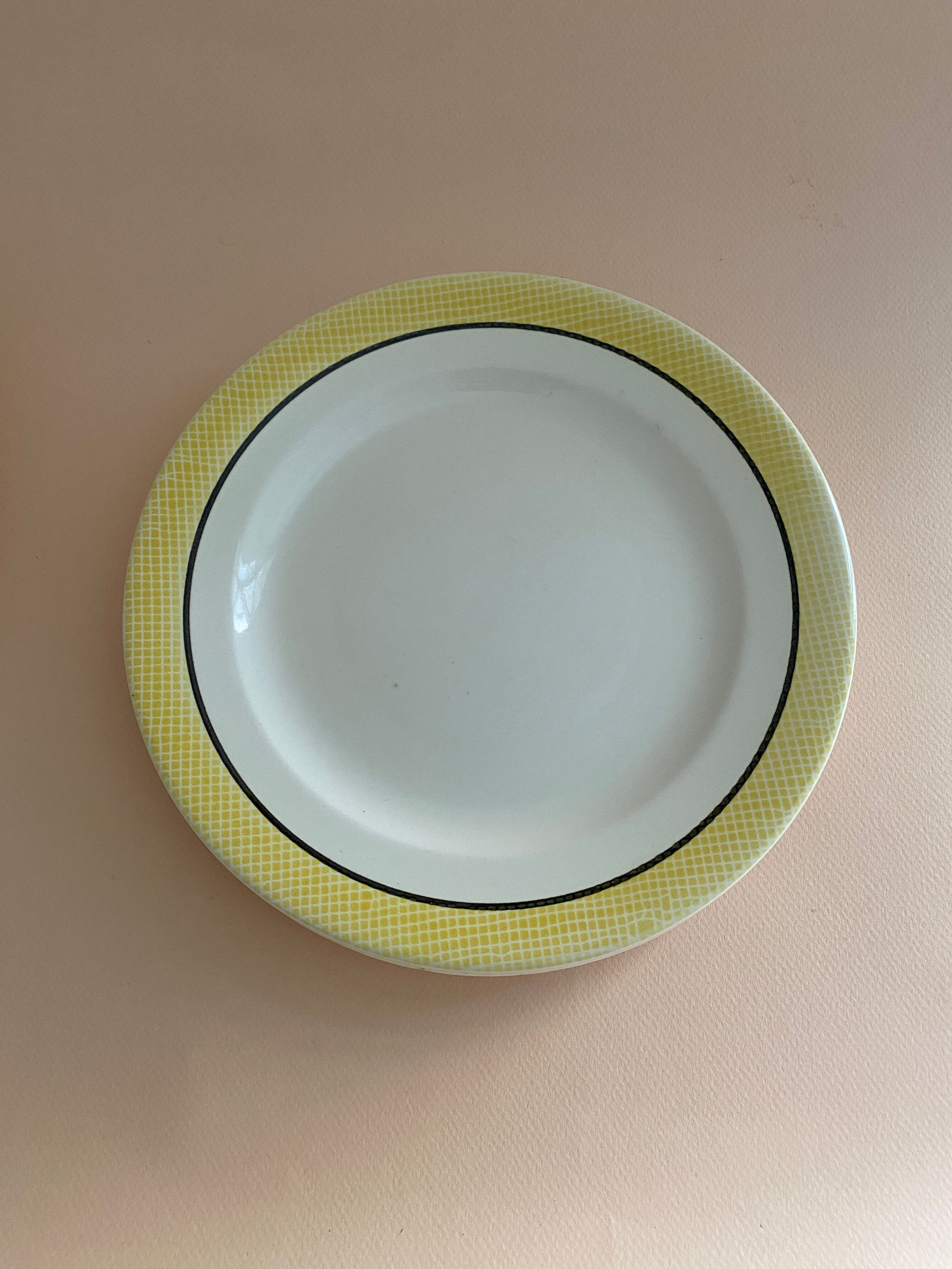 Salins plates yellow black