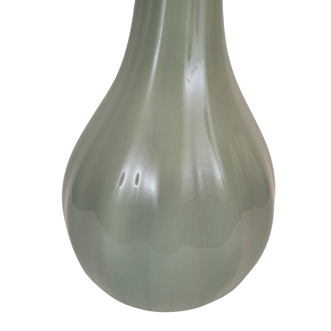 Vase / Verre Soliflore, vert céladon, 70's - France