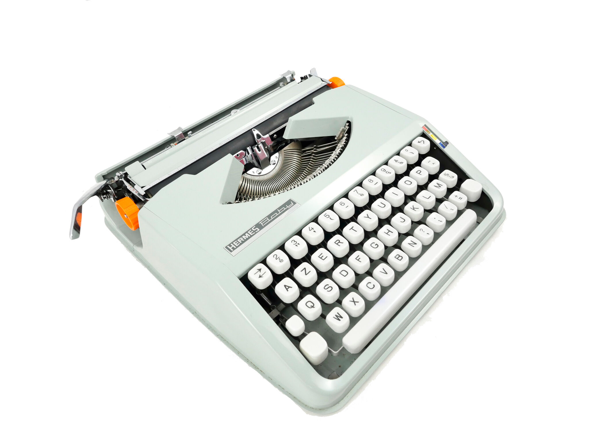 Hermes Baby Cursive green lime maker typewriter
