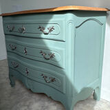 Vintage sage green chest of drawers
