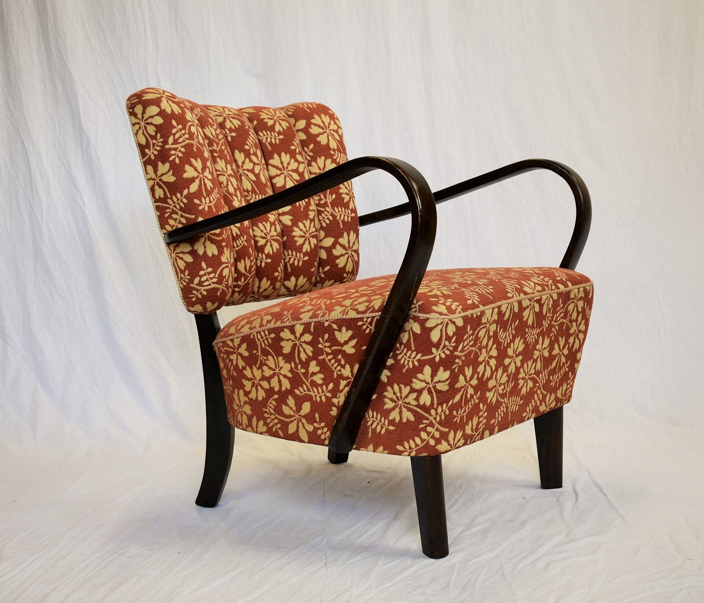 1950s J. Halabala Lounge Chair H-237