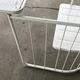 Vintage70's, Emu table in metal and glass, chairs swivelling under the table