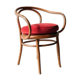 Model armchair 712, curved wood seated j.J.Kohn