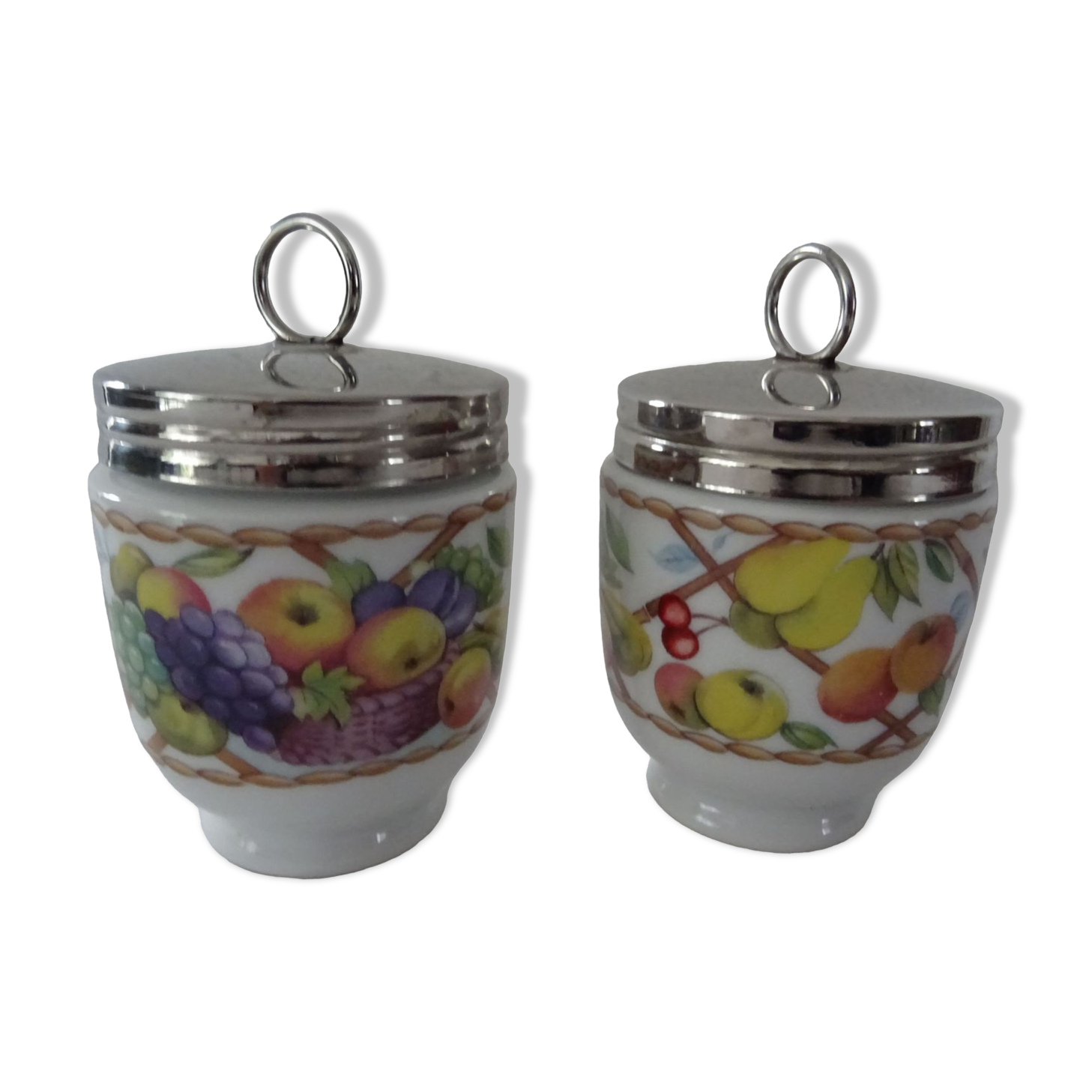 2 baked eggs english porcelain Royal Worcester