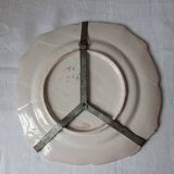 Decorative plate in earthenware with rooster design. Late 19th century.