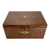 Late Biedermeier Box in Walnut and Walnut Burl, Austria, 1850s