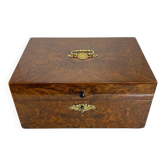 Late Biedermeier Box in Walnut and Walnut Burl, Austria, 1850s