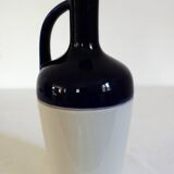 Glazed stoneware ceramic pitcher signed Dolphi, France
