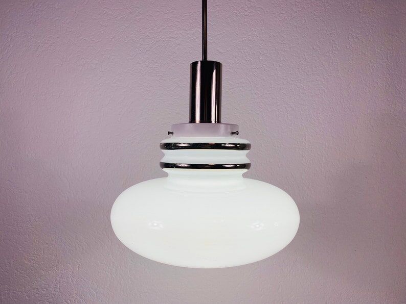 Glass pendant lamp Sölken, Germany, 1970s