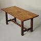 Solid oak farmhouse table, 1970 – Handcrafted