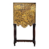 Cabinet of gilded and silvered leather, Art Nouveau, circa 1920 – Spain