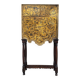 Cabinet en cuivre doré et argenté, Art nouveau, vers 1920 – Espagne