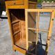 Louis Philippe style antique buffet with glass doors