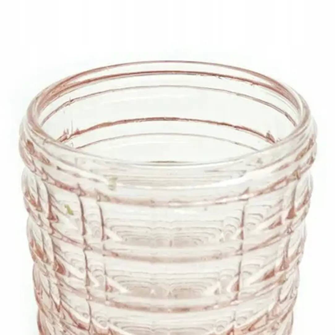 Bowling pin vase, mid-century modern, rosaline glass, Ząbkowice, Poland, 1970s