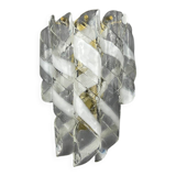 Vintage Murano Torciglioni wall lamp by Avmazzega, Italy, 1970s