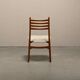 Chaises de salle à manger Georg Leowald en teck et tissu pour Wilkhahn, Allemagne, années 1960.