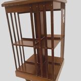 Mahogany revolving bookcase with inlaid top 20th century