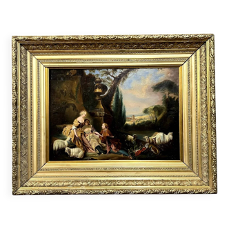 From the romantic paintings of the 18th century: oil on canvas