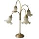 Vintage 4-light brass lamp