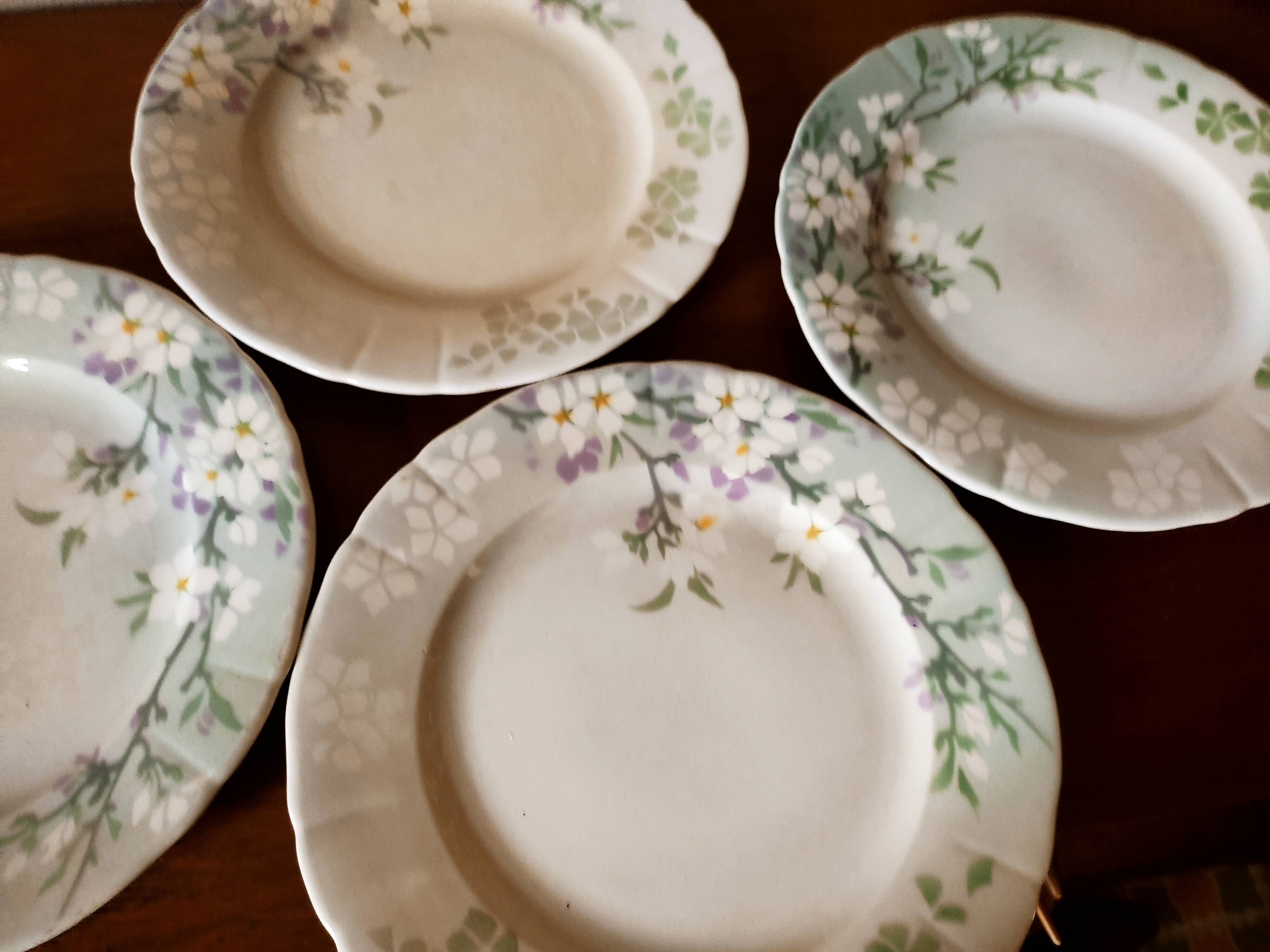 4 assiettes terre de fer KG Lunéville