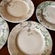 4 assiettes terre de fer KG Lunéville