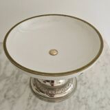Porcelain cup on silver metal foot