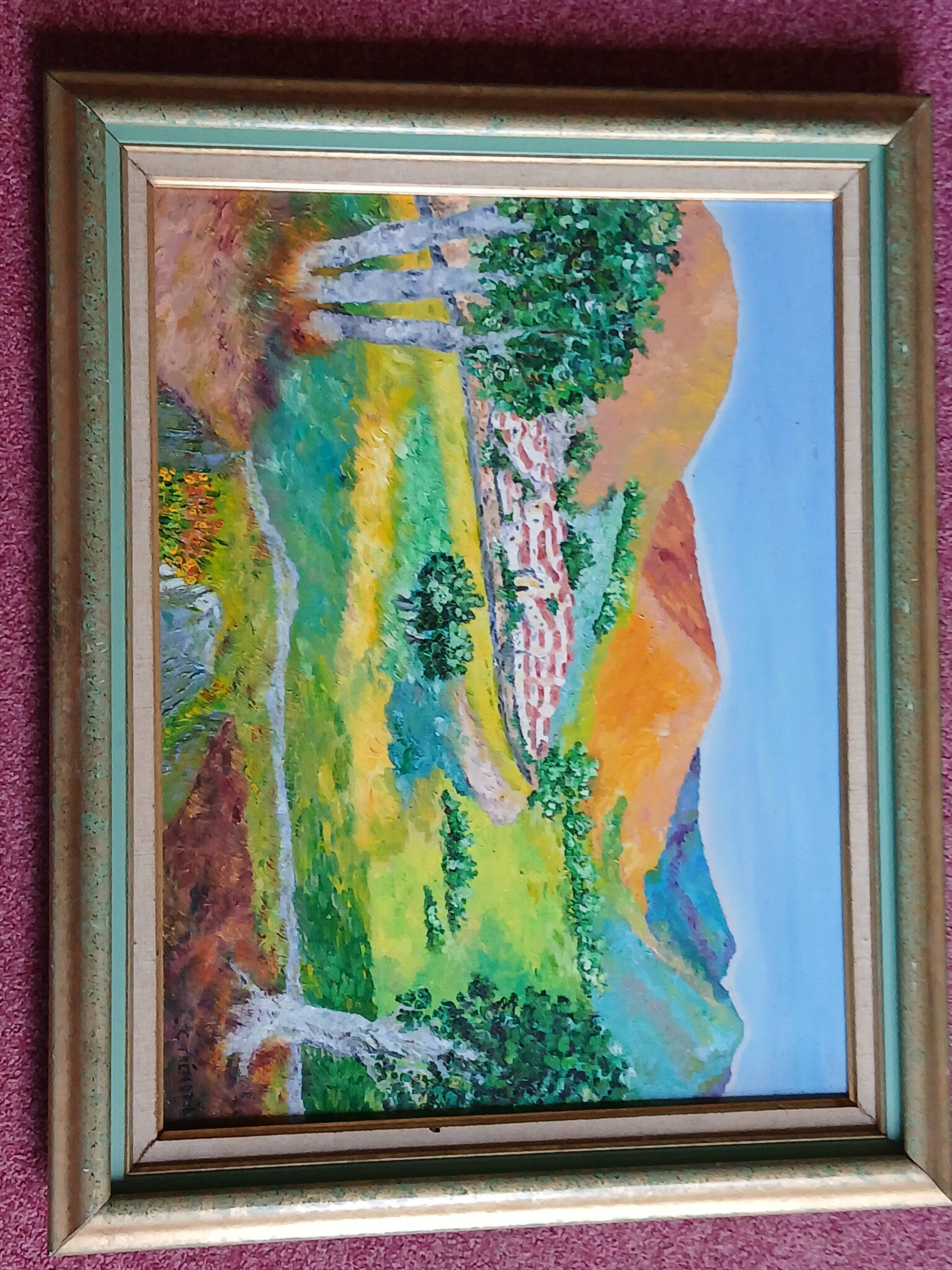Landscape on canvas - 20th century