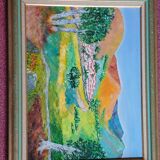 Landscape on canvas - 20th century