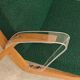 Paire de fauteuils ULUV bois et tissu vert bouclette