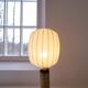Mid-century modern ceramic table lamp in earthy tones Rörstrand Olle Alberius Sweden