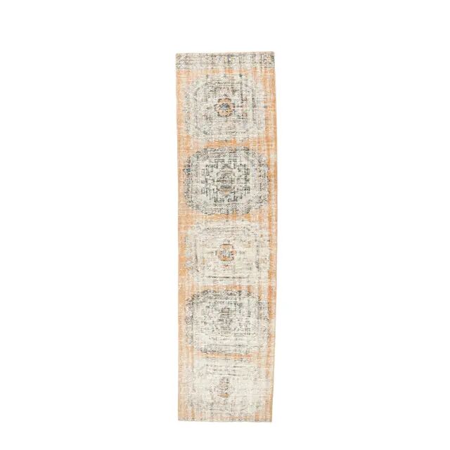 1960s 1 Turkish Hand-Knotted Geometric Runner Rug 87x334