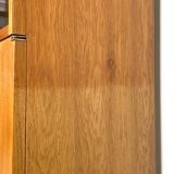 Highboard on hairpin legs, oak