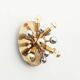 Brass sputnik wall light by Sa Boulanger