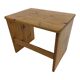 Tables d'appoint gigognes en bois de pin vintage, ensemble de 3