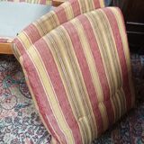 Vintage oak 2 seater bench and footrest