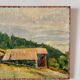 Peinture à l'huile sur toile "Maison et forêt" n°7