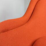 Early bronze lounge chair by Warren Platner for Knoll 1960s in rust red