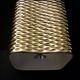Golden ceramic cube wall light