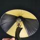 Bedside lamp vintage ceramic black and yellow