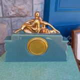 Elegant Art Deco clock and the pheasant
