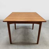 Vintage Danish Square Extendable Teak Dining Table